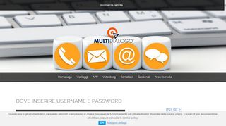 
                            7. Dove inserire username e password - Multidialogo