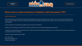 
                            10. Dove sono e come inserisco in filezilla i dati d'accesso FTP? - FAQ ...