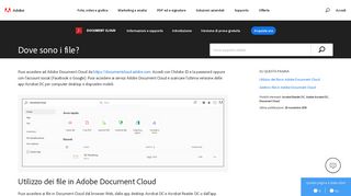 
                            2. Dove sono i file Adobe Document Cloud? - Adobe Help Center