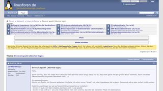 
                            7. Dovecot spackt (Aborted login) - Linuxforen.de