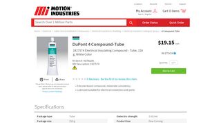 
                            12. Dow Corning - 4 Compound-Tube - Motion Industries