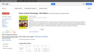 
                            10. Down to Earth Sociology: 14th Edition: Introductory Readings, ... - Google Books-Ergebnisseite