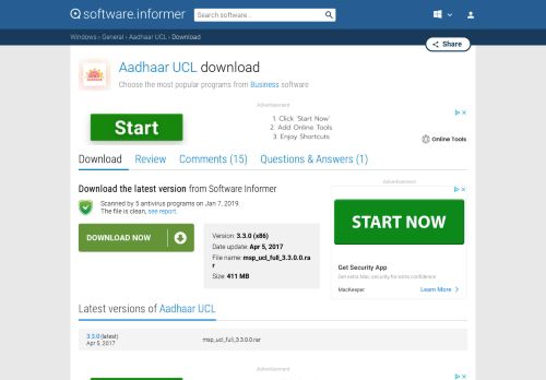 
                            9. Download Aadhaar UCL by UID Authority of India