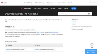 
                            5. Download Acrobat XI, Acrobat X - Adobe Help Center