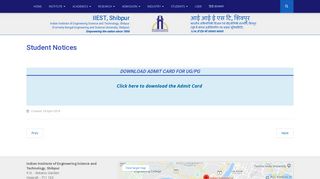 
                            11. Download Admit Card for UG/PG - IIEST Shibpur