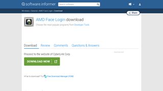 
                            8. Download AMD Face Login by CyberLink Corp.