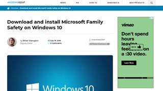 
                            2. Download and install Microsoft Family Safety on Windows 10