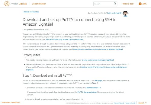 
                            4. Download and set up PuTTY to connect using SSH in Amazon ...