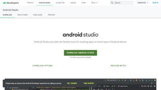 
                            13. Download Android Studio and SDK tools | Android Developers