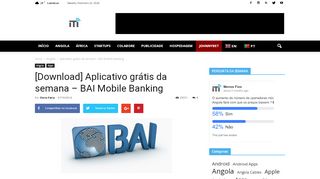
                            5. [Download] Aplicativo grátis da semana – BAI Mobile Banking | Menos ...