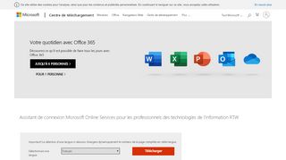 
                            1. Download Assistant de connexion Microsoft Online Services pour ...