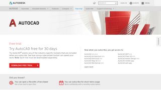
                            8. Download AutoCAD & Specialized Toolsets | Free Trial | Autodesk