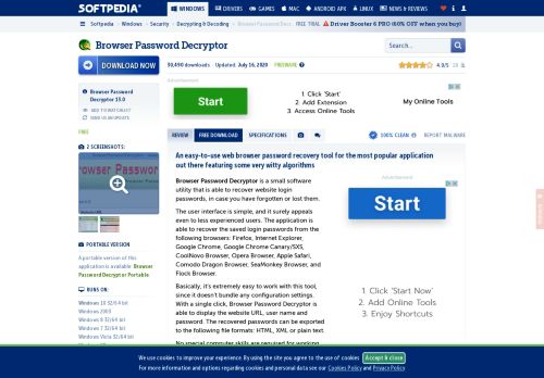 
                            9. Download Browser Password Decryptor 12.0 - Softpedia