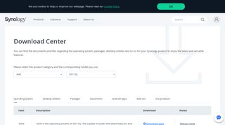 
                            10. Download Center - DS110j | Synology Inc.