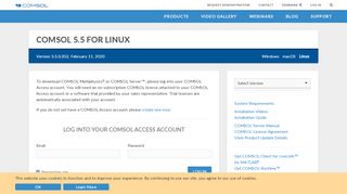 
                            12. Download COMSOL Multiphysics® Software for Linux