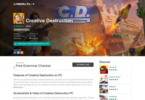 
                            8. Download Creative Destruction on PC with MEmu
