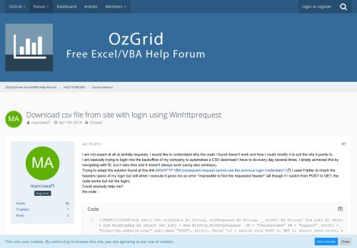 
                            4. Download csv file from site with login using Winhttprequest - Free ...