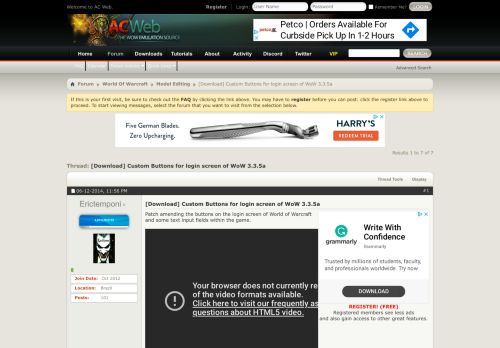 
                            5. [Download] Custom Buttons for login screen of WoW 3.3.5a - AC Web