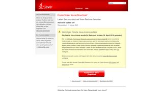 
                            8. Download der kostenlosen Java-Software