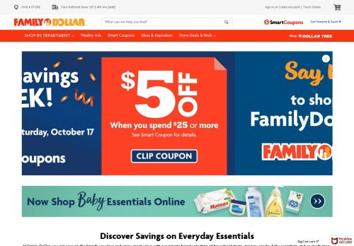 
                            5. Download Digital Coupons with Family Dollar Smart Coupons