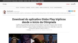 
                            9. Download do aplicativo Globo Play triplicou desde o início da ...