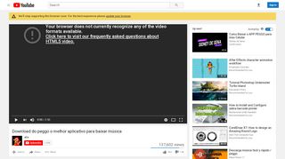 
                            7. Download do peggo o melhor aplicativo para baixar música - YouTube