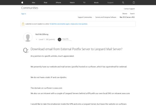 
                            9. Download email from External Postfix Serv… - Apple Community ...