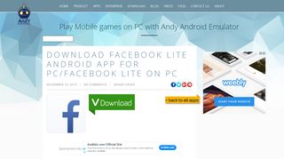 
                            5. Download Facebook Lite Android App for PC/Facebook Lite on PC ...