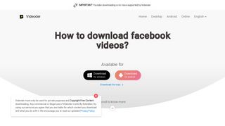 
                            6. Download​ ​facebook​ ​videos​ ​-​ ​Facebook video ... - Videoder