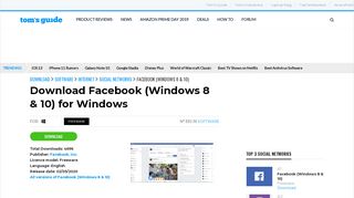 
                            10. Download Facebook (Windows 8 & 10) (Free) for Windows