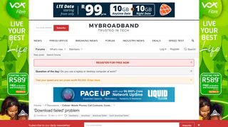 
                            9. 'Download failed' problem | MyBroadband