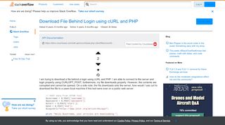 
                            1. Download File Behind Login using cURL and PHP - Stack Overflow