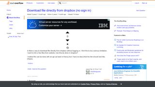 
                            5. Download file directly from dropbox (no sign in) - Stack Overflow