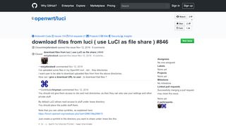 
                            6. download files from luci ( use LuCI as file share ) · Issue #846 ... - GitHub