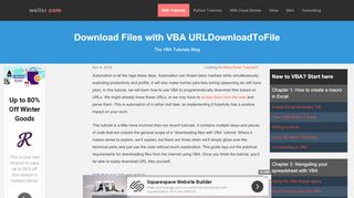 
                            12. Download Files with VBA URLDownloadToFile - wellsr.com