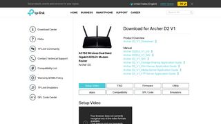 
                            4. Download for Archer D2 | TP-Link Malaysia