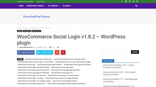 
                            6. Download Free WooCommerce Social Login v1.8.2 - WordPress plugin