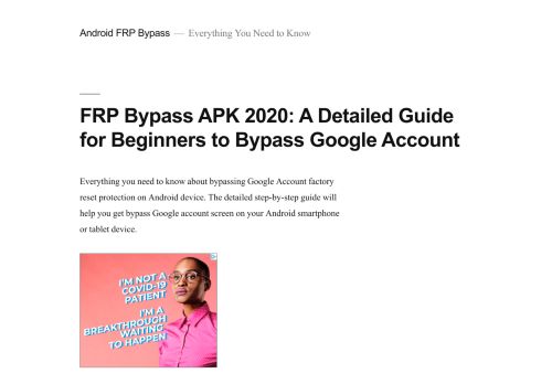
                            7. Download FRP Bypass APK for Android 2019 [100% Working Unlock]