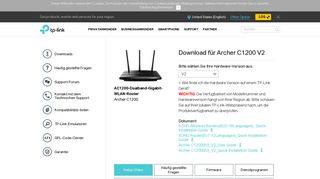 
                            4. Download für Archer C1200 V2 - TP-Link