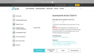 
                            2. Download für Archer T2UH V1 - TP-Link