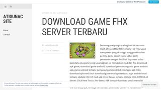 
                            10. DOWNLOAD GAME FHX SERVER TERBARU | atigunac site