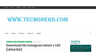 
                            8. Download Gb instagram latest v 1.60 (UPDATED) - Techonerd.com