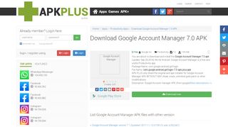 
                            8. Download Google Account Manager 7.0 APK - Download APK