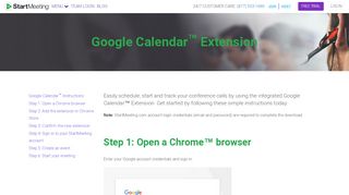 
                            4. Download Google Calendar™ Extension | StartMeeting.com