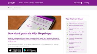 
                            2. Download gratis de Mijn Simpel-app