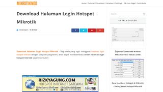 
                            6. Download Halaman Login Hotspot Mikrotik - Kumpulan Tutorial ...