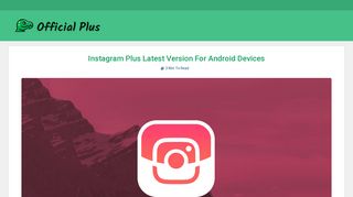 
                            3. Download Instagram Plus Latest Version (v10.14.0) 2019 - ...