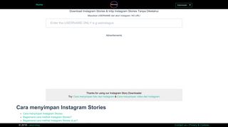 
                            5. Download Instagram Stories & Intip Instagram Stories Tanpa Diketahui