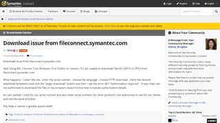 
                            8. Download issue from fileconnect.symantec.com | Symantec ...