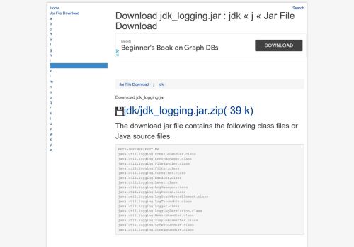 
                            2. Download jdk_logging.jar : jdk « j « Jar File Download - Java2s